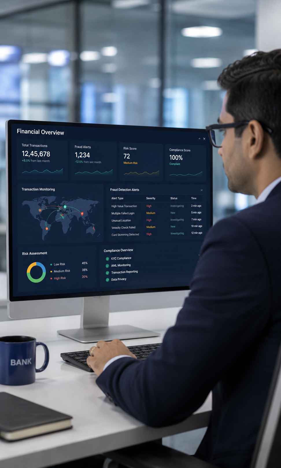Financial case study visualization